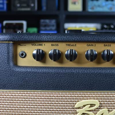 Bogner Shiva EL34 2-Channel 80-Watt Guitar Amp Head 2010s - Black with Green Back Panel image 3