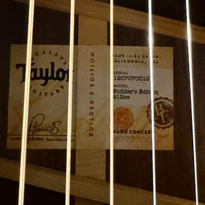 2020 Taylor Builder's Edition 912ce - Wild Honey Burst image 19