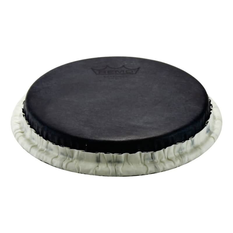 Remo Tucked Skyndeep Bongo Drumhead - Black Calfskin Graphic 7.15" image 1