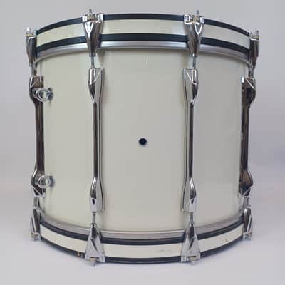 Yamaha 14x20" Field Corps Bass Drum 10-Lug MB820U Piano White Wrap Japan Vintage image 4