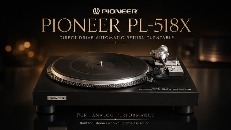 Pioneer PL-518X Direct Drive Turntable Mint in Original Box