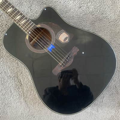 Black Knight 41 Inch Acoustic Guitar, Spruce Top Body, Mahogany Neck, Rosewood Fingerboard image 1