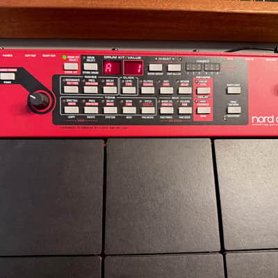 Nord Drum 3P 6-Channel Modeling Percussion Synthesizer 2022 - Red image 2
