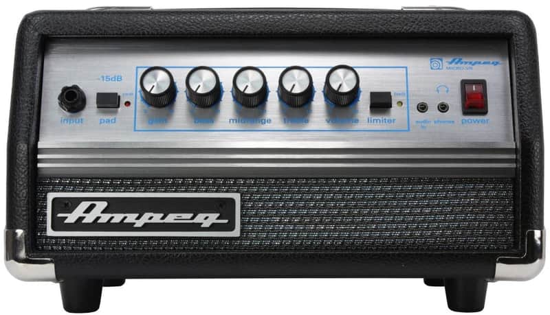 Ampeg Micro VR 200-Watt Compact Solid State Bass Amp Head - Black image 1
