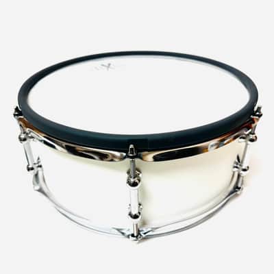 HXM 13” X 5” White Snare Drum w Stand for Roland Alesis Kit OPEN BOX image 5