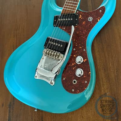 Mosrite of California Guitar, The Ventures '65, RARE, Marine Blue, 1990’s, OHSC image 1