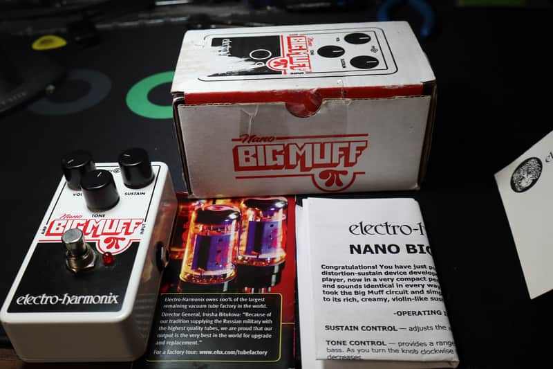 Electro-Harmonix Nano Big Muff Pi Distortion / Sustainer 2013 - Present - White / Black / Red image 1