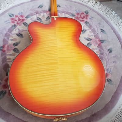 D'Angelico Excel EX-59 17" Hollow Body - Stairstep Tailpiece | Flame Maple Sunburst image 3