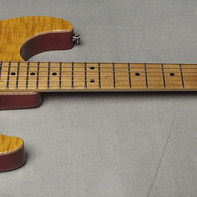Tom Anderson Guitarworks Drop Top 2022 Fire Wipeout with binding image 5