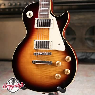 Epiphone Les Paul Standard 50s Figured Electric Guitar - Bourbon Burst with Gig Bag image 1