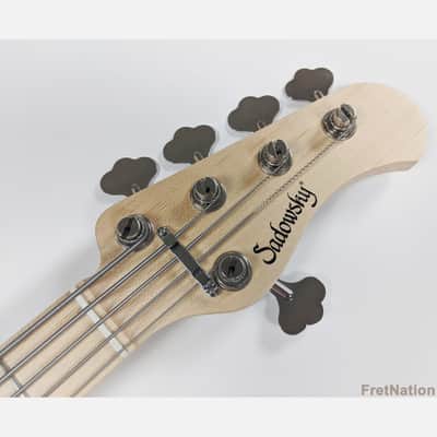Sadowsky Masterbuilt CS Modern Natural High-Polish 5-String Electric Bass 5A Flamed Koa Top 7.8 lbs! image 13