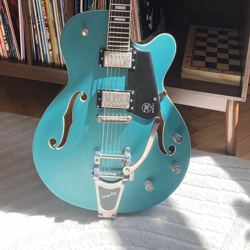2010s Reverend Pete Anderson PA-1 Custom HB Satin Deep Sea Blue