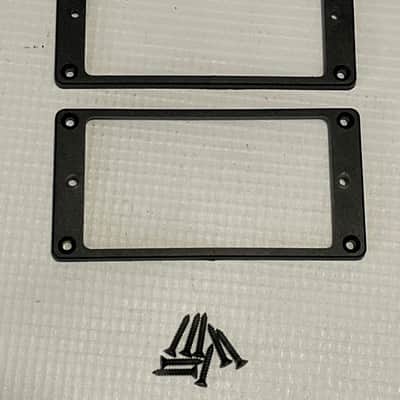 2008-09 USA Charvel San Dimas Guitar Factory Flat Black Humbucker Pickup Mounting Ring Set image 1