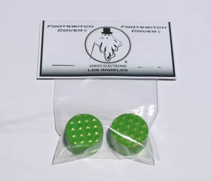 Ghost Electronic Footswitch Covers 2 Texture Lime Pedal Topper Aluminum Guitar Knob 2022 image 1