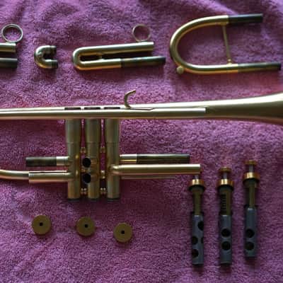 Monette LT Bb Trumpet - Gold Plated - 2002 image 4