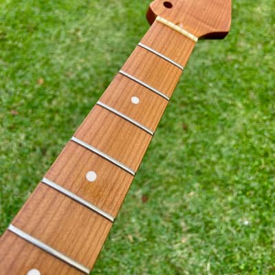one-piece Roasted S neck quartersawn maple duckbeak headstock image 7