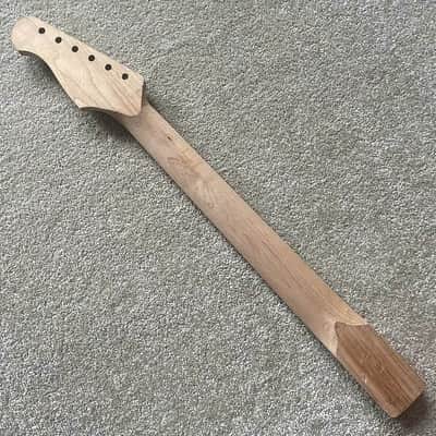 Maple Wood Guitar Strat Style Neck, Fretless Rosewood Fingerboard image 8