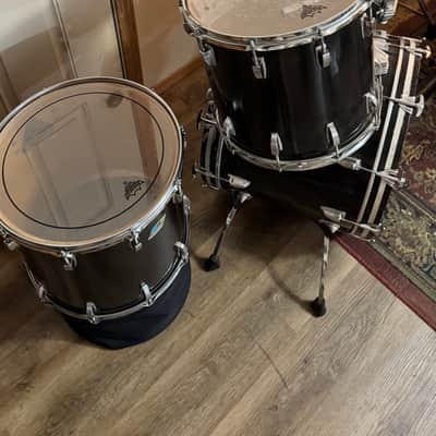 1980’s Ludwig Black Cortex Drum Set image 5