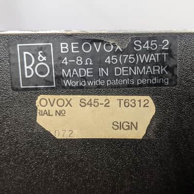 Bang & Olufsen Beovox S45-2 Type 6312 Speakers 1978-1982 Rosewood Cabinets image 15