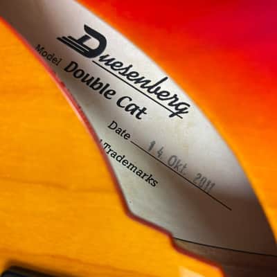 Duesenberg Double Cat 2011 - Cherry Sunburst image 6