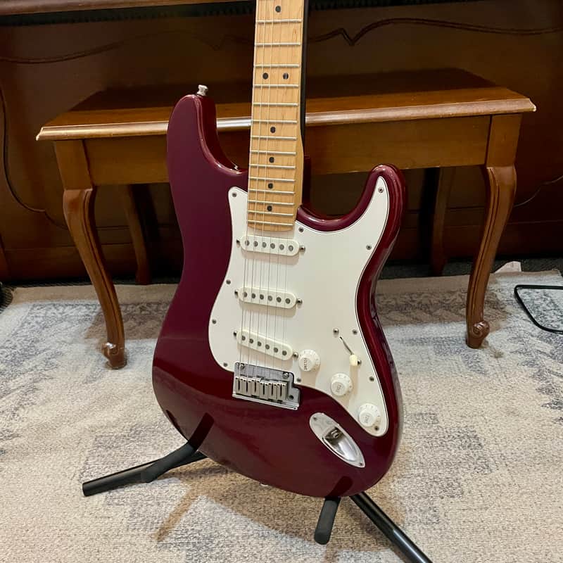 1991 Fender American Strat Burgundy image 1