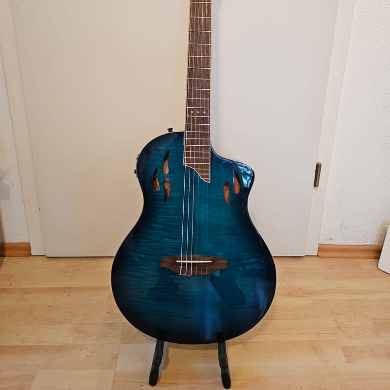 2023 Ortega RTPDLX-FMA Flamed Maple Blue Tour Player Flamed ma…