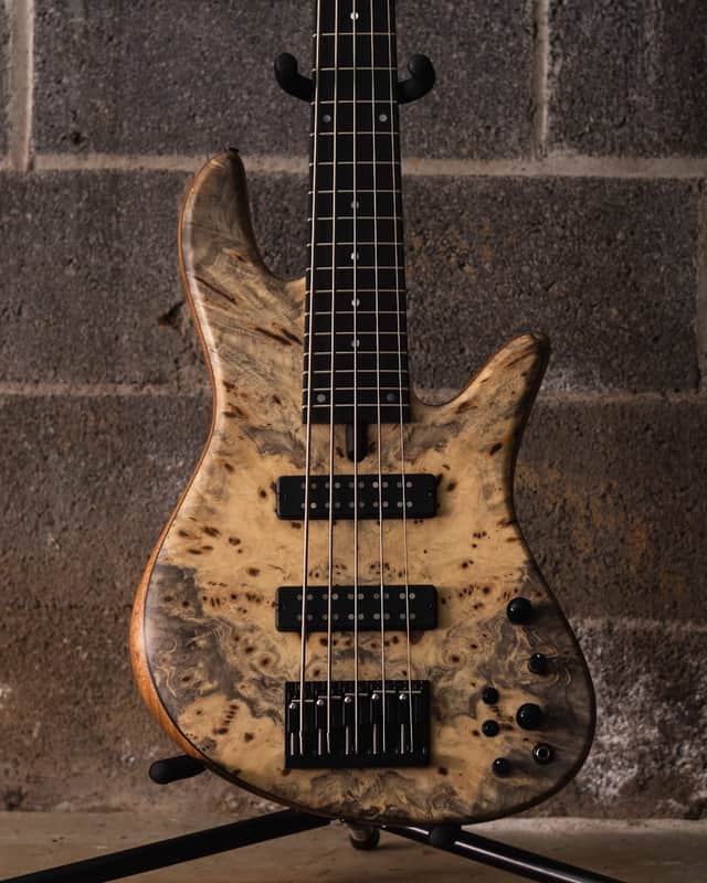 Fodera Emperor 5 Standard Special Buckeye Burl Butterfly (End-2024) image 1