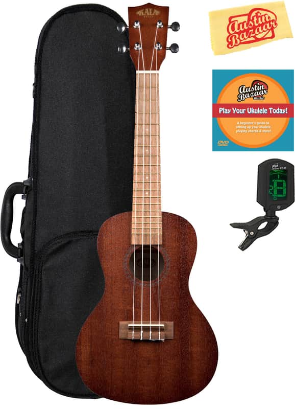 Kala KA-15C Satin Mahogany Concert Ukulele w/ Hard Case image 1