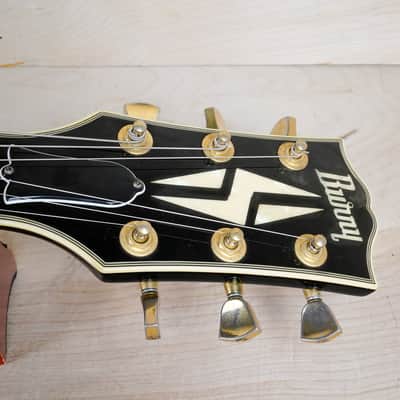 Burny RCL-65 Custom MIJ 1990 Black Beauty Made in Japan VH-1 PAF Pickups 1960 Reissue w/ Hard Case image 4