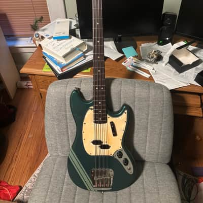 1971 Fender Mustang Bass Competition Burgundy image 1