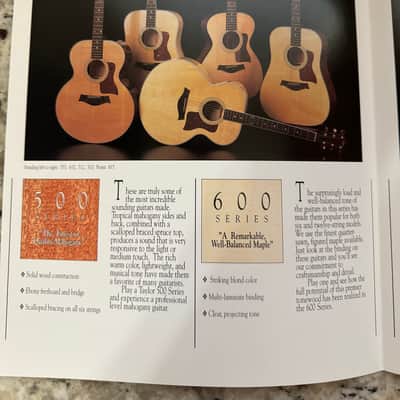 Taylor Price List & Catalog 1993 Dan Crary Koa 900 800 700 600 500 image 2