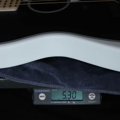 Fender Jack White Triplesonic Acoustasonic Telecaster with Case Maple Fingerboard White Pickguard Satin Arctic White with Black Top 237 image 2