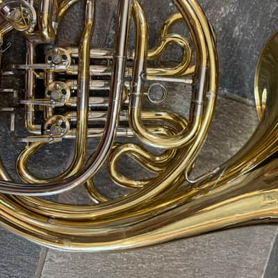 Double French horn. Needs repair. image 3