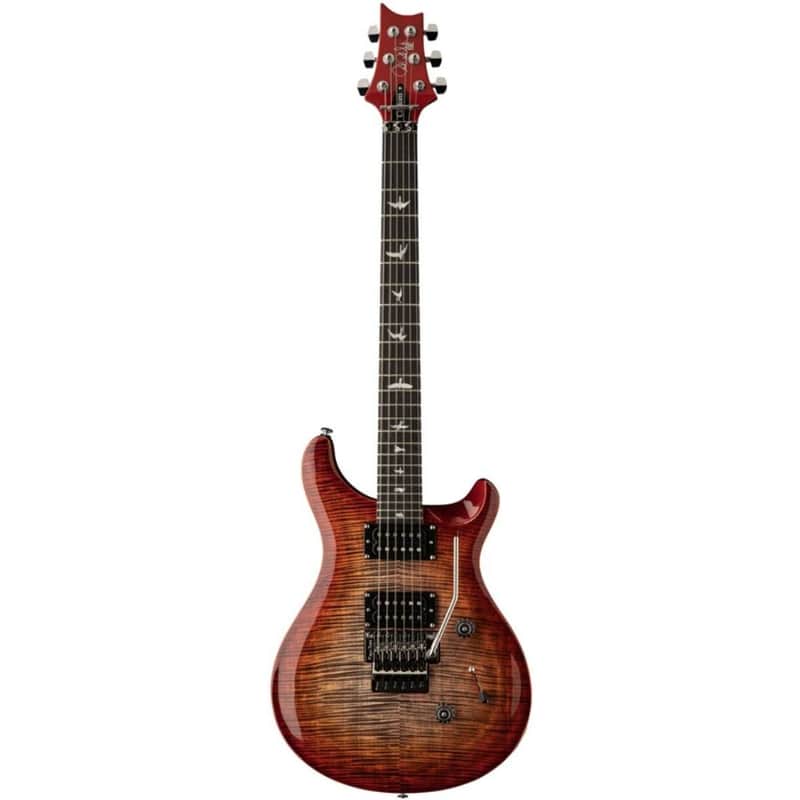PRS - Paul Reed Smith SE Custom 24 Floyd - CG Charcoal Cherry Burst Electric Guitar image 1