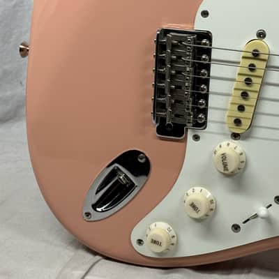 Fender ST-54 st54 1954 Reissue Stratocaster Guitar - MIJ Made In Japan 1996 - 1997 - Shell Pink / Maple neck image 5