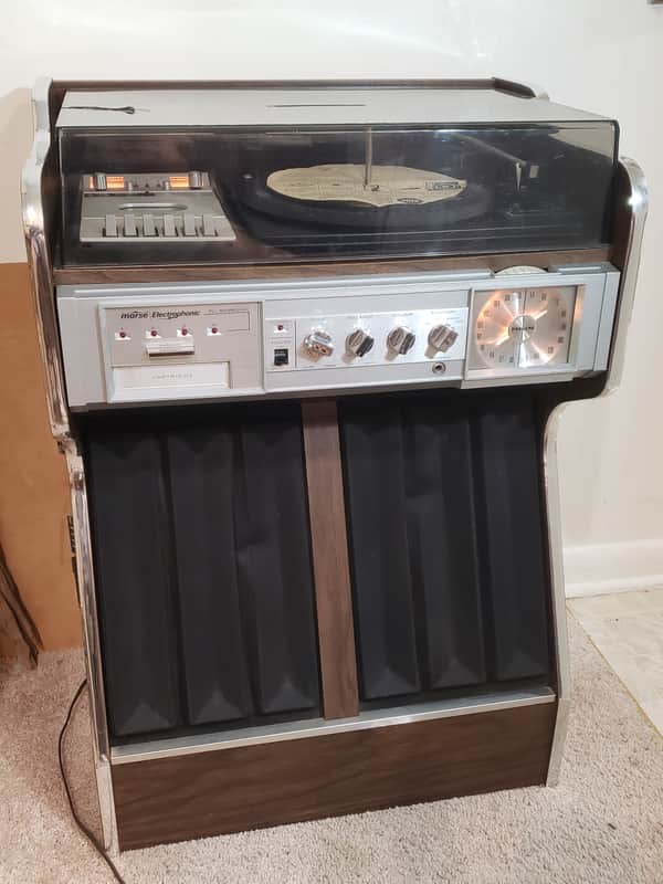 Vintage Morse Electrophonic Stereo System - 8 Track, Cassette, Phone, AM/FM, 70s image 1