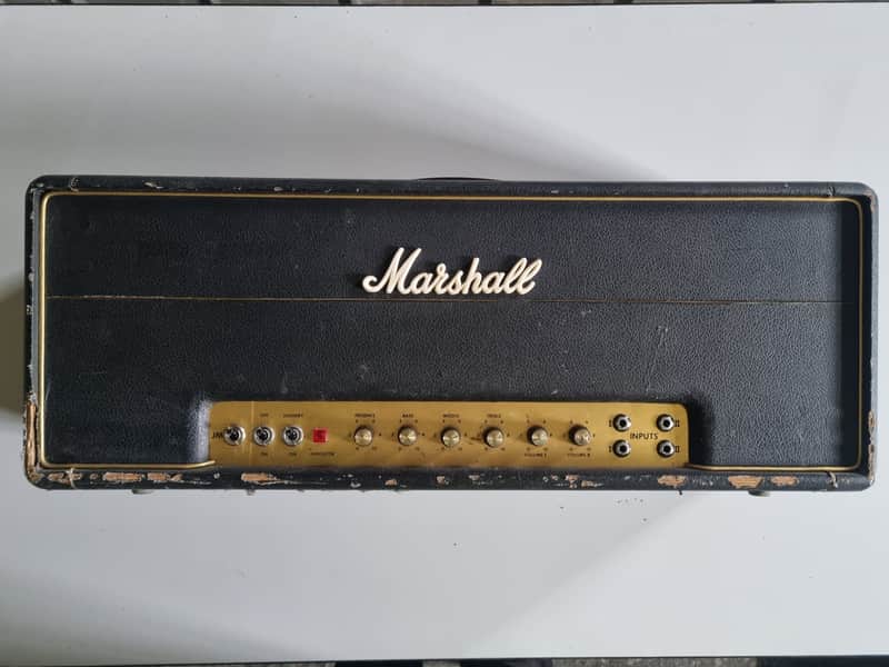 Marshall JMP 50 Lead and Bass head 1974 - Black image 1