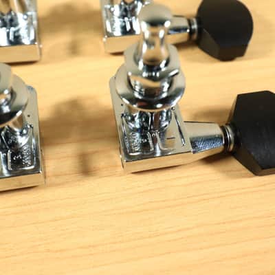 Gotoh SG360 Mini 3x3 Schaller Style Chrome Tuning Black Buttons Japan image 13