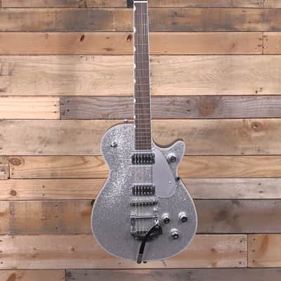 Gretsch G5230T Electromatic Sparkle Jet FT Single-Cut Electric Guitar Silver Sparkle w/ Bigsby image 4