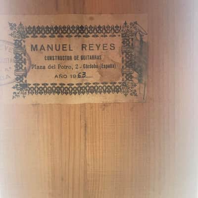 MANUEL REYES - 1a Concert Master Flamenco Guitar Cypress, 1963, VICENTE AMIGO same image 4