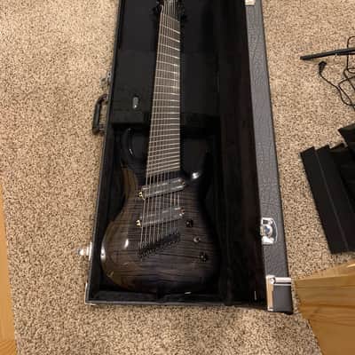 MINT - Agile 10 String Fan Fret Multi Scale Electric Guitar - Pendulum Pro 102730 EB CA Black Flame image 9