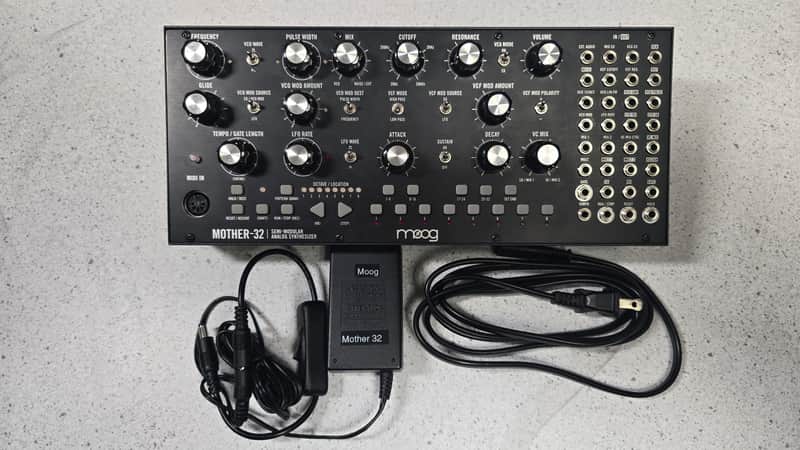 Moog Mother-32 Tabletop / Eurorack Semi-Modular Synthesizer 2015 - Present - Black image 1