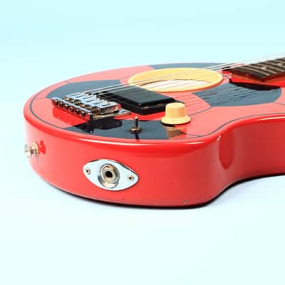 Aria Goal-iii Soccer Ball Red Electric "Football" Built In Speaker Guitar image 7