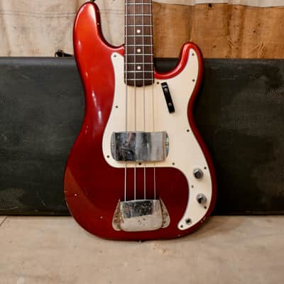 Fender Precision Bass 1965 - Candy Apple Red - Refin image 3