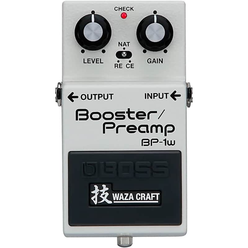 Boss BP-1W Waza Craft Booster/Preamp Effects Pedal White image 1