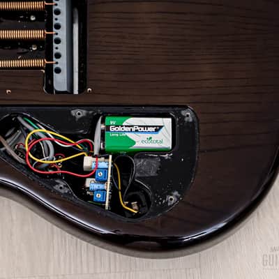 1991 Levinson Blade MG-2 Offset Electric Guitar Trans Black w/ Active EQ/Boost, Japan image 19