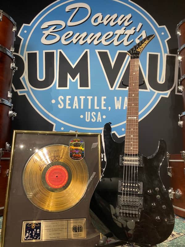 Kramer Brad Whitford’s Aerosmith, Sustainer, Authenticated (#89) 1987 - 1994 Black image 1