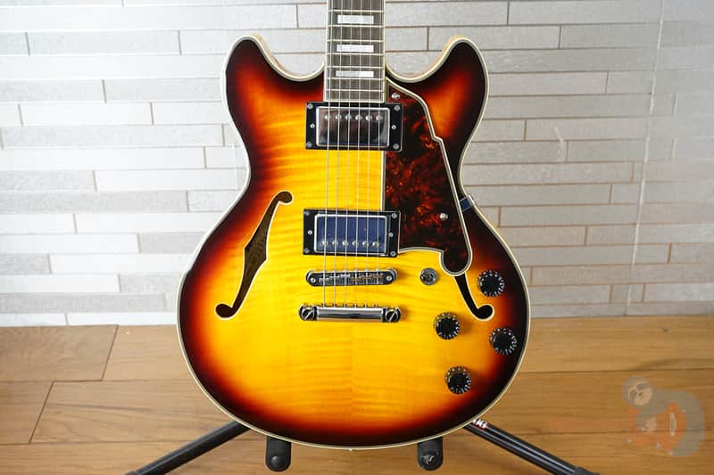 D'Angelico Premier Mini DC with Pau Ferro Fretboard - Dark Iced Tea Burst image 1