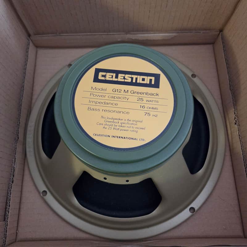 Celestion G12M Greenback 12" 25-Watt 16ohm Guitar Amp Speaker