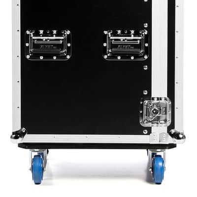 Flight Pro L-Rack 12U Angle Rack with Service Flap and Wheels image 2